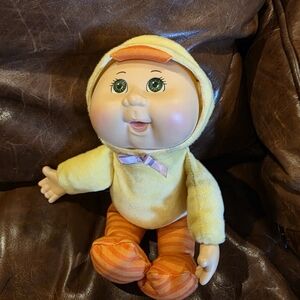 Cabbage Patch Kids Cuties CPK BARNYARD Friends EASTER DUCK CHICK 10" Green Eyes